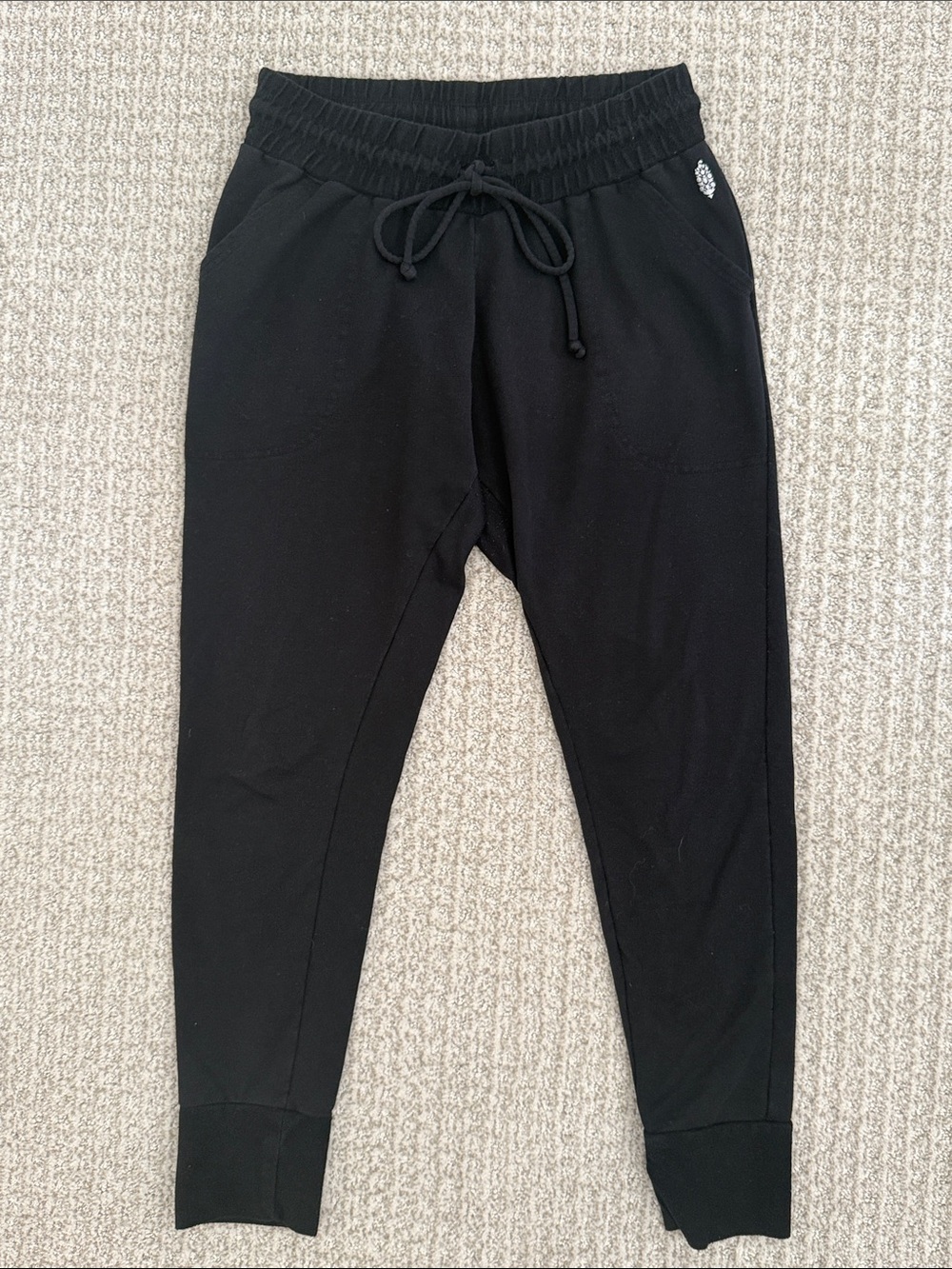 FP Movement by Free People Black Drawstring Jogger Pants